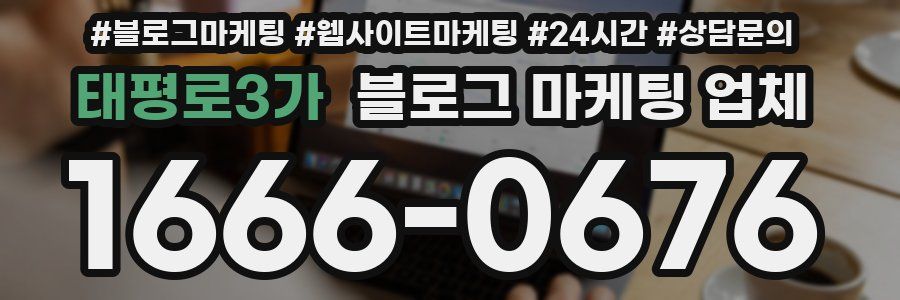 태평로3가 블로그 마케팅 업체