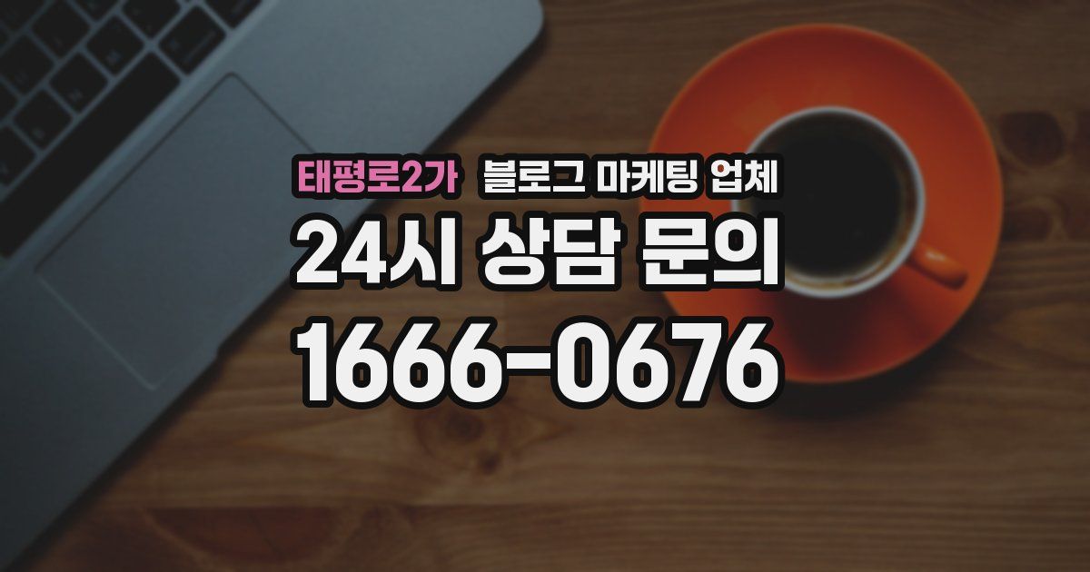 태평로2가 블로그 마케팅 업체