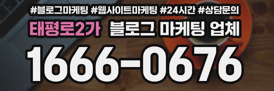 태평로2가 블로그 마케팅 업체