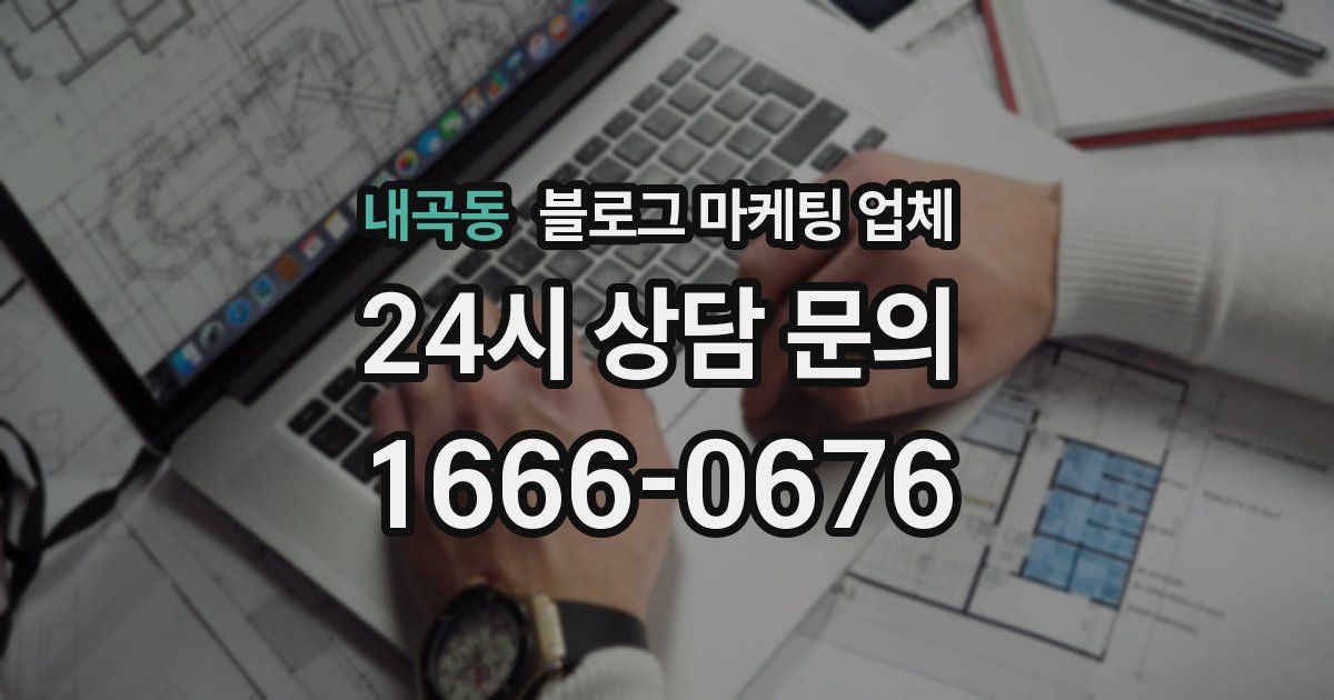 내곡동 블로그 마케팅 업체