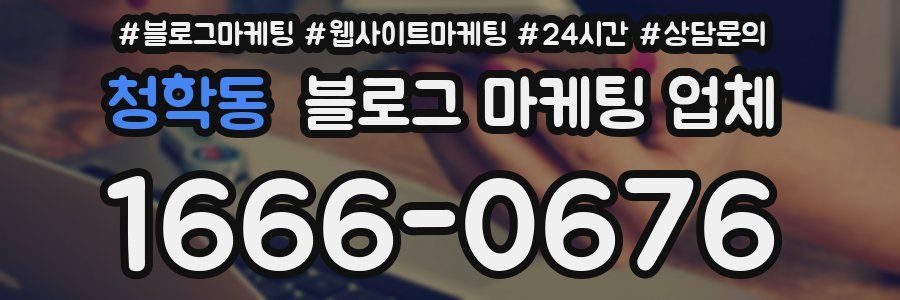 청학동 블로그 마케팅 업체