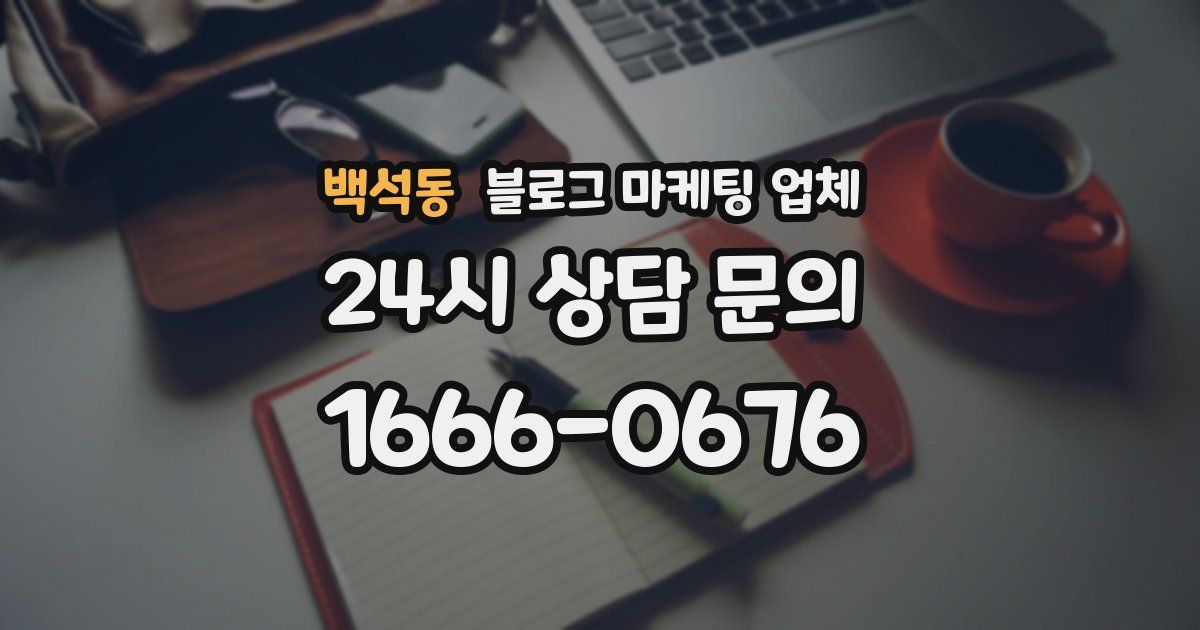 백석동 블로그 마케팅 업체