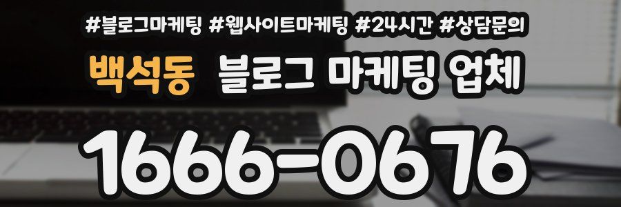 백석동 블로그 마케팅 업체