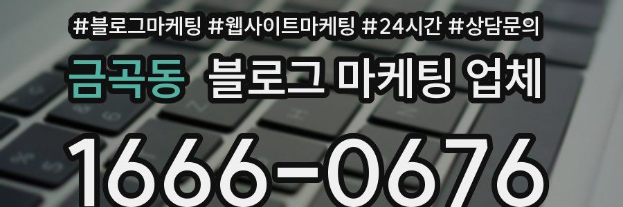금곡동 블로그 마케팅 업체