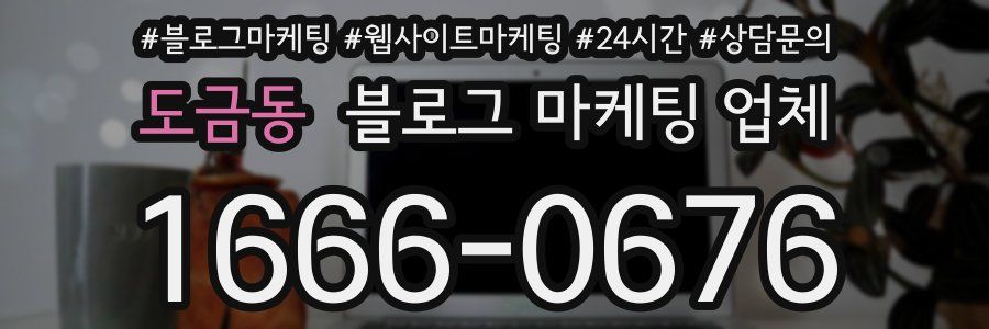 도금동 블로그 마케팅 업체