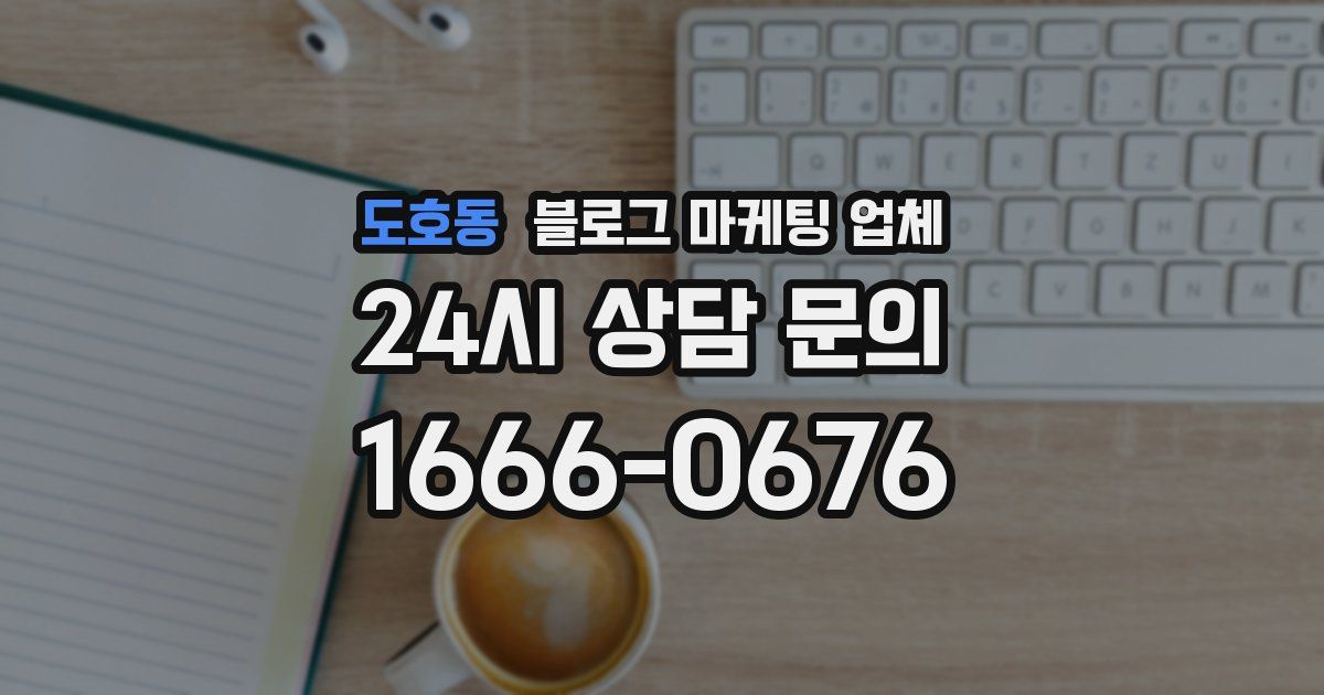 도호동 블로그 마케팅 업체