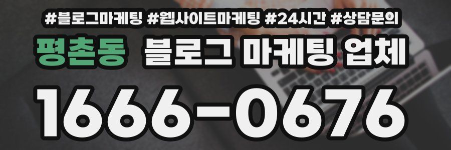 평촌동 블로그 마케팅 업체