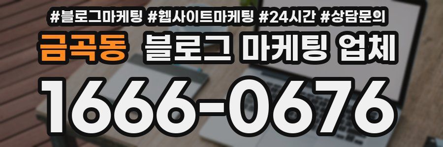 금곡동 블로그 마케팅 업체