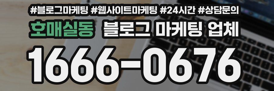 호매실동 블로그 마케팅 업체