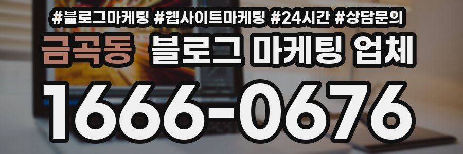 금곡동 블로그 마케팅 업체