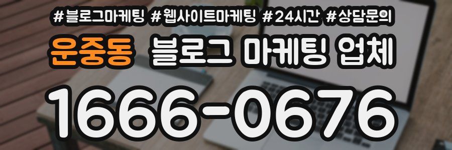 운중동 블로그 마케팅 업체