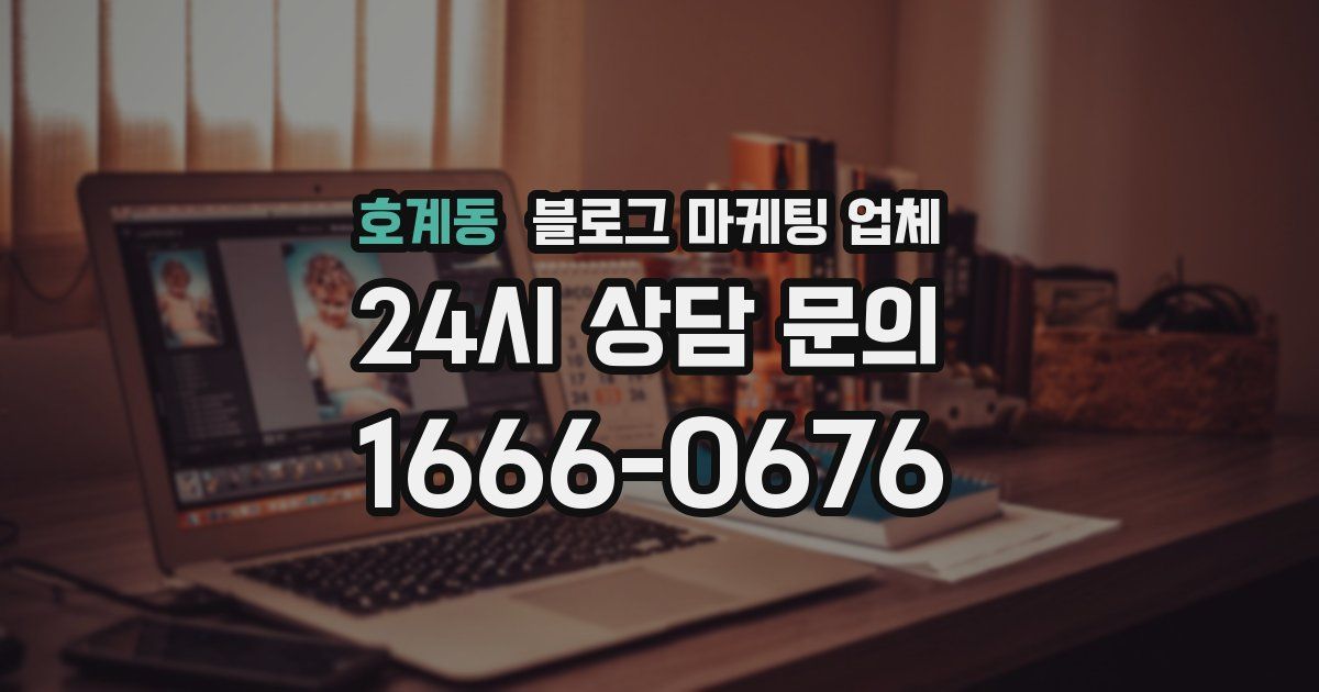 호계동 블로그 마케팅 업체