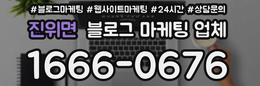 진위면 블로그 마케팅 업체