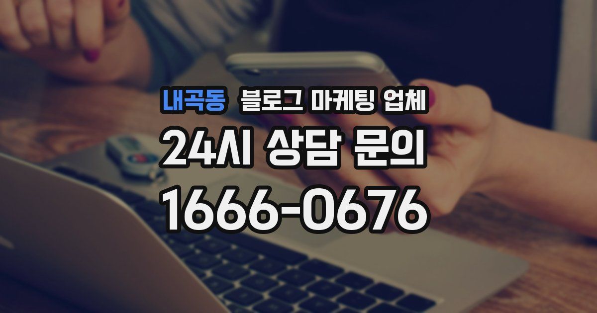 내곡동 블로그 마케팅 업체