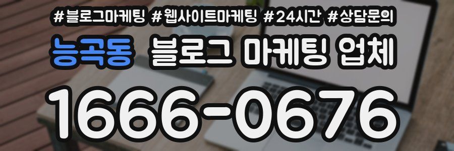 능곡동 블로그 마케팅 업체