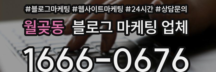 월곶동 블로그 마케팅 업체