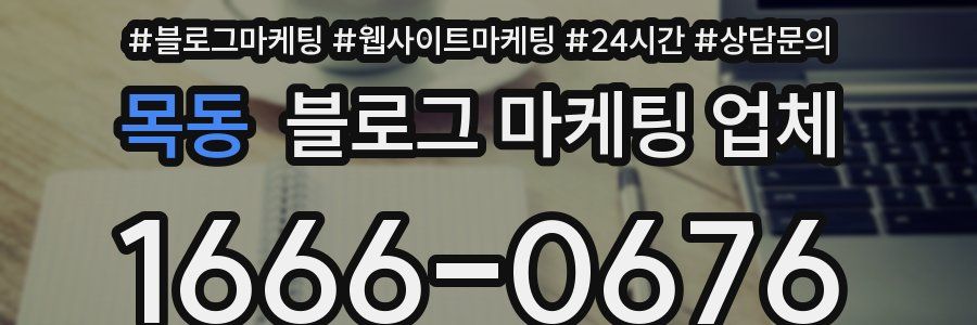 목동 블로그 마케팅 업체