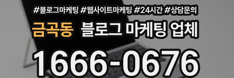 금곡동 블로그 마케팅 업체