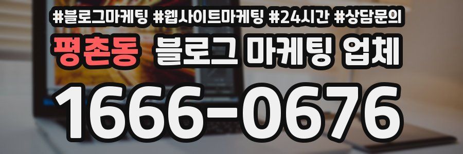 평촌동 블로그 마케팅 업체