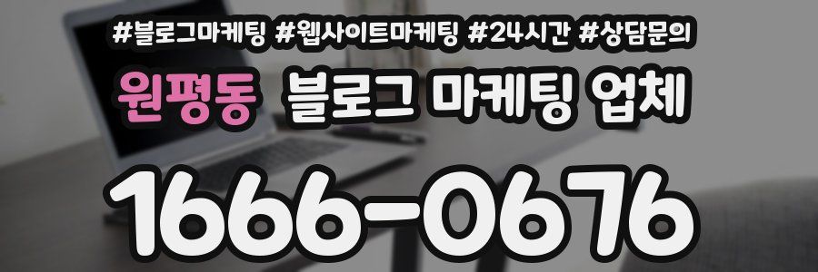원평동 블로그 마케팅 업체