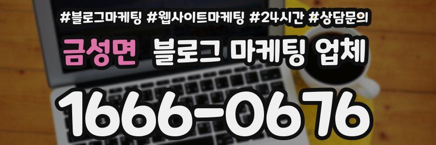 금성면 블로그 마케팅 업체