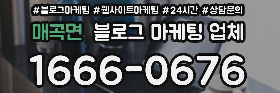 매곡면 블로그 마케팅 업체