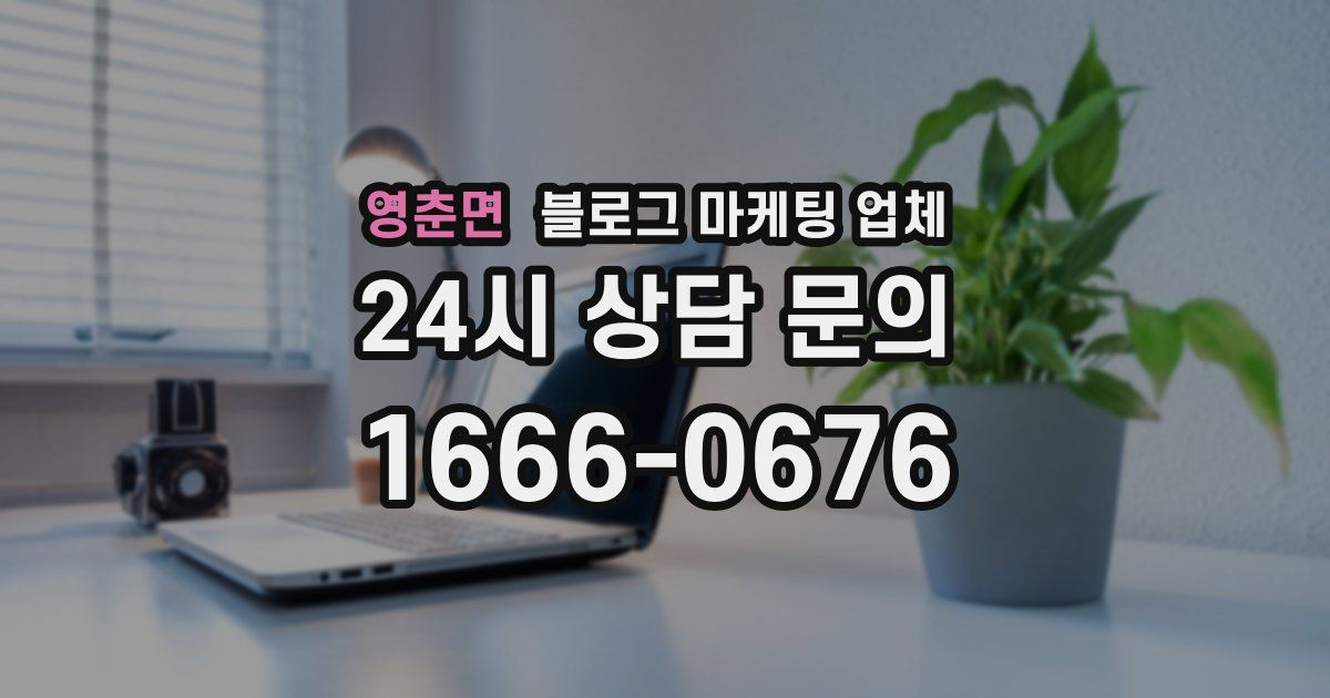 영춘면 블로그 마케팅 업체