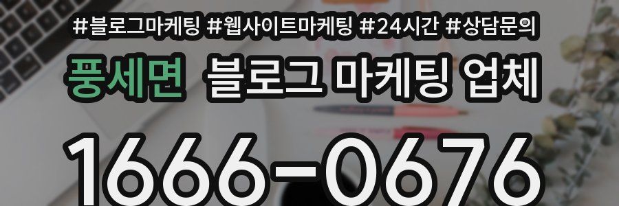 풍세면 블로그 마케팅 업체