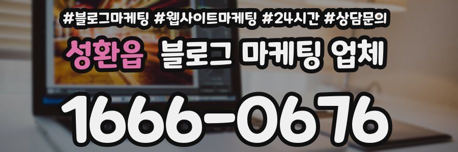 성환읍 블로그 마케팅 업체