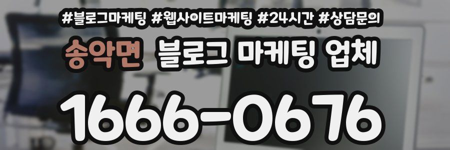 송악면 블로그 마케팅 업체