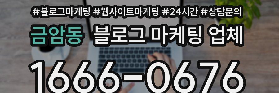 금암동 블로그 마케팅 업체