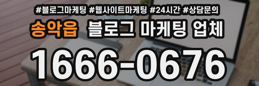 송악읍 블로그 마케팅 업체