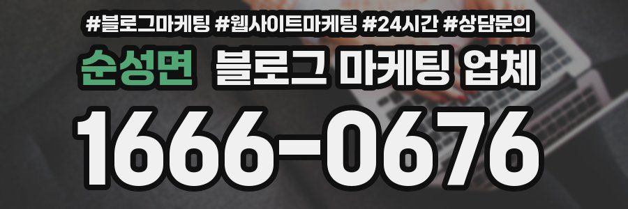 순성면 블로그 마케팅 업체