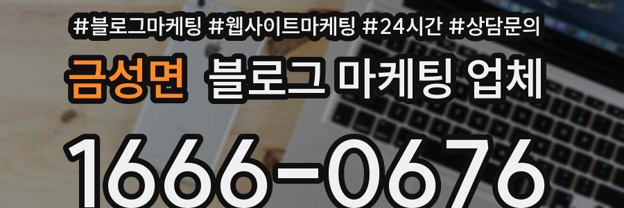 금성면 블로그 마케팅 업체