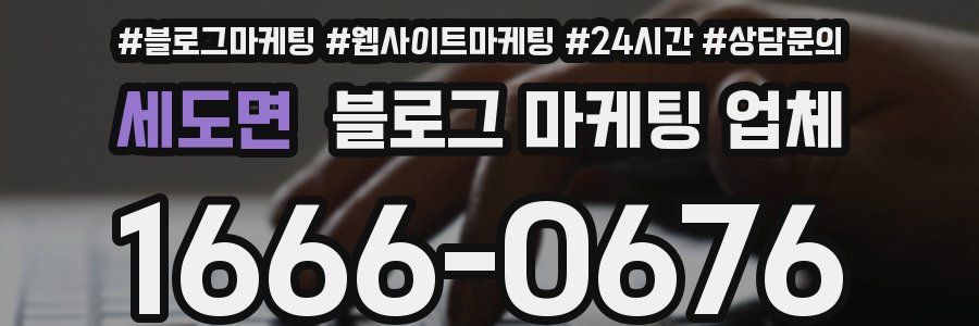 세도면 블로그 마케팅 업체