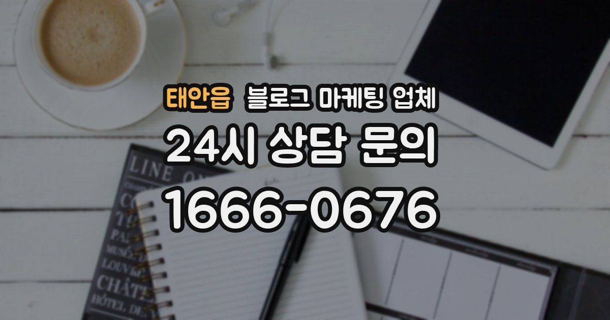 태안읍 블로그 마케팅 업체