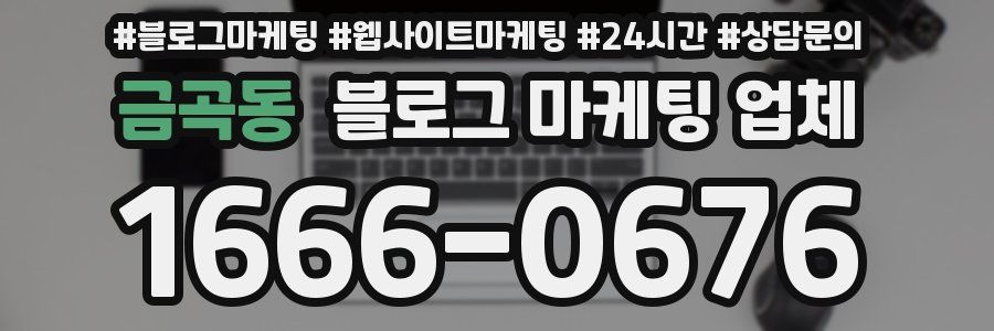 금곡동 블로그 마케팅 업체