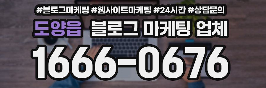 도양읍 블로그 마케팅 업체