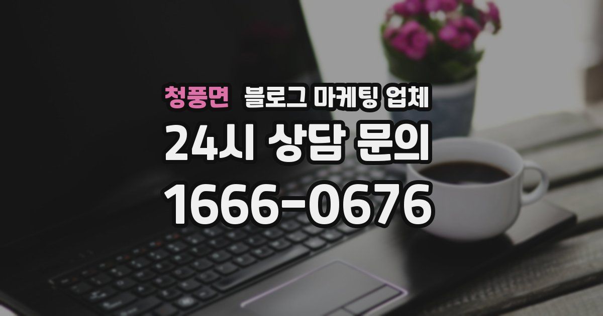 청풍면 블로그 마케팅 업체