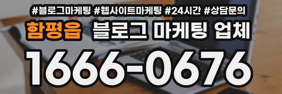 함평읍 블로그 마케팅 업체