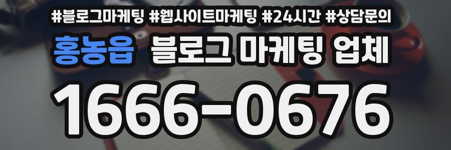 홍농읍 블로그 마케팅 업체