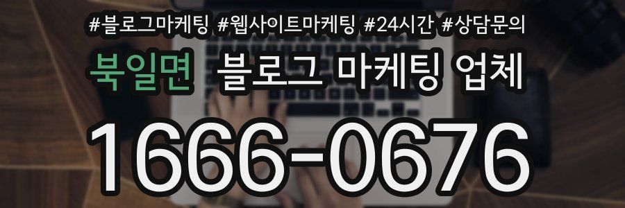 북일면 블로그 마케팅 업체