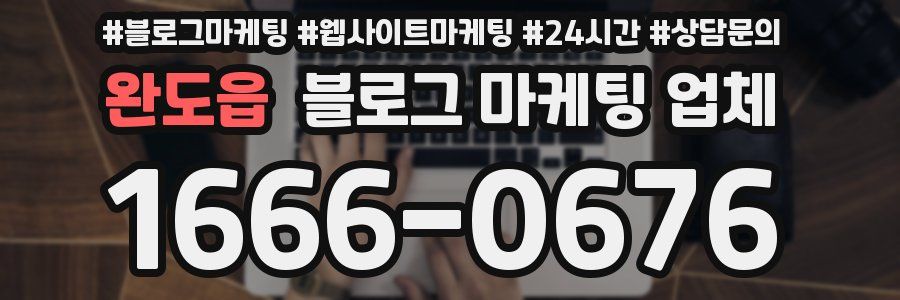 완도읍 블로그 마케팅 업체