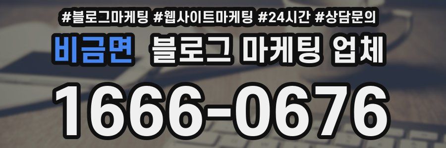 비금면 블로그 마케팅 업체