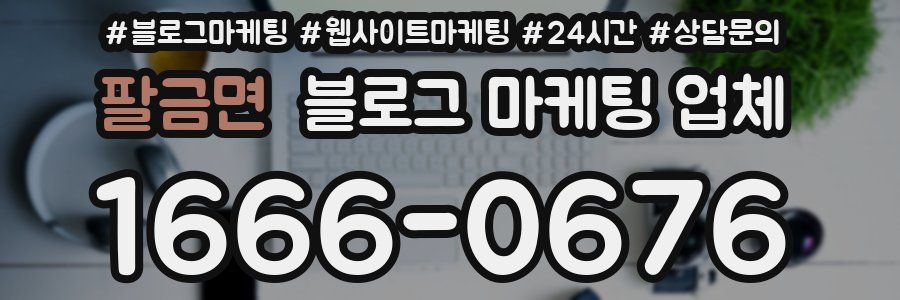 팔금면 블로그 마케팅 업체