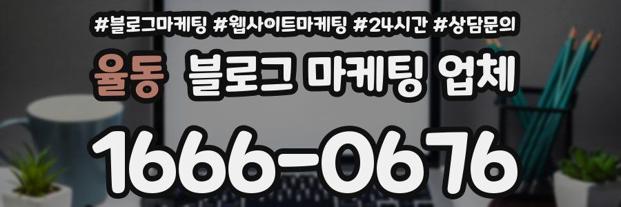 율동 블로그 마케팅 업체