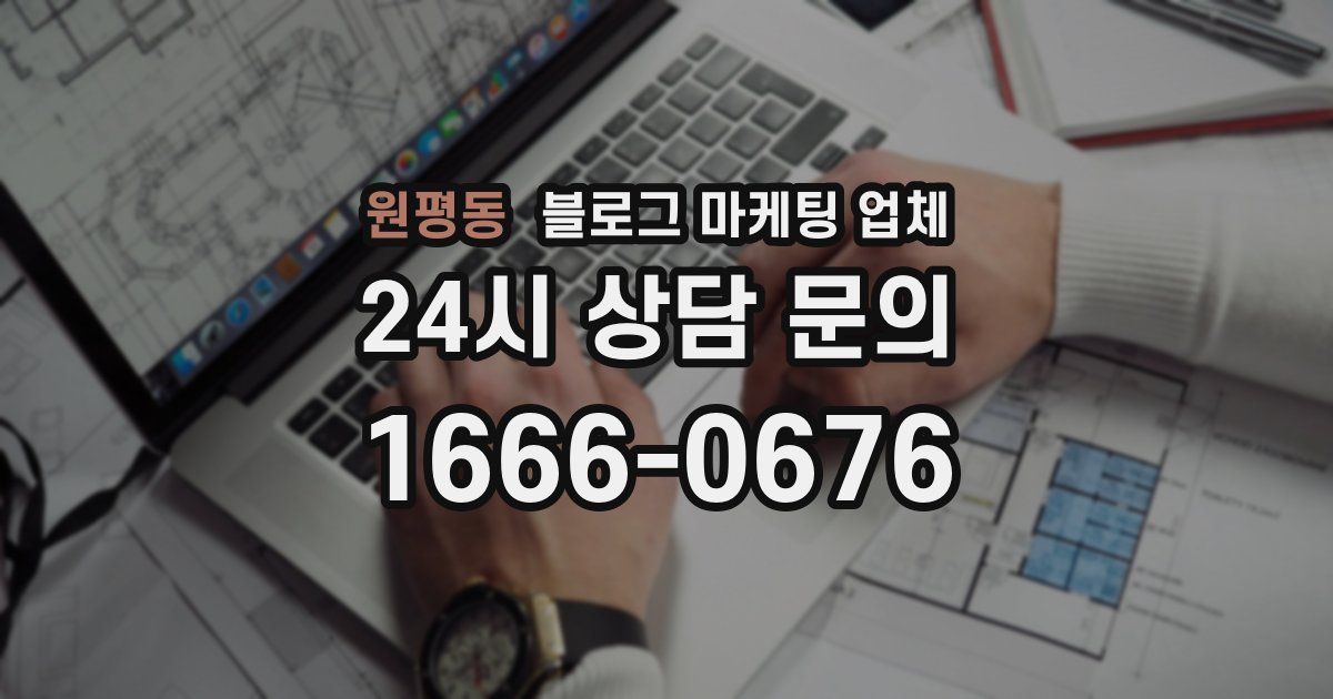 원평동 블로그 마케팅 업체