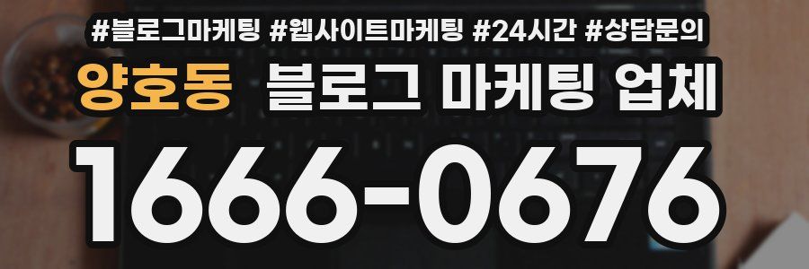 양호동 블로그 마케팅 업체