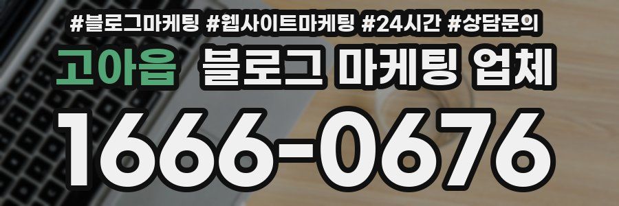 고아읍 블로그 마케팅 업체