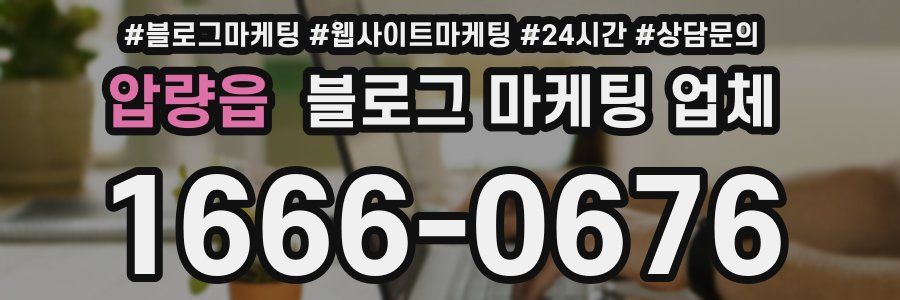 압량읍 블로그 마케팅 업체